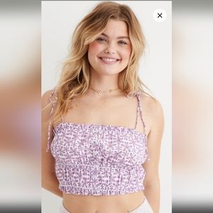 3/$20! Aerie Woven Button Front Crop Top